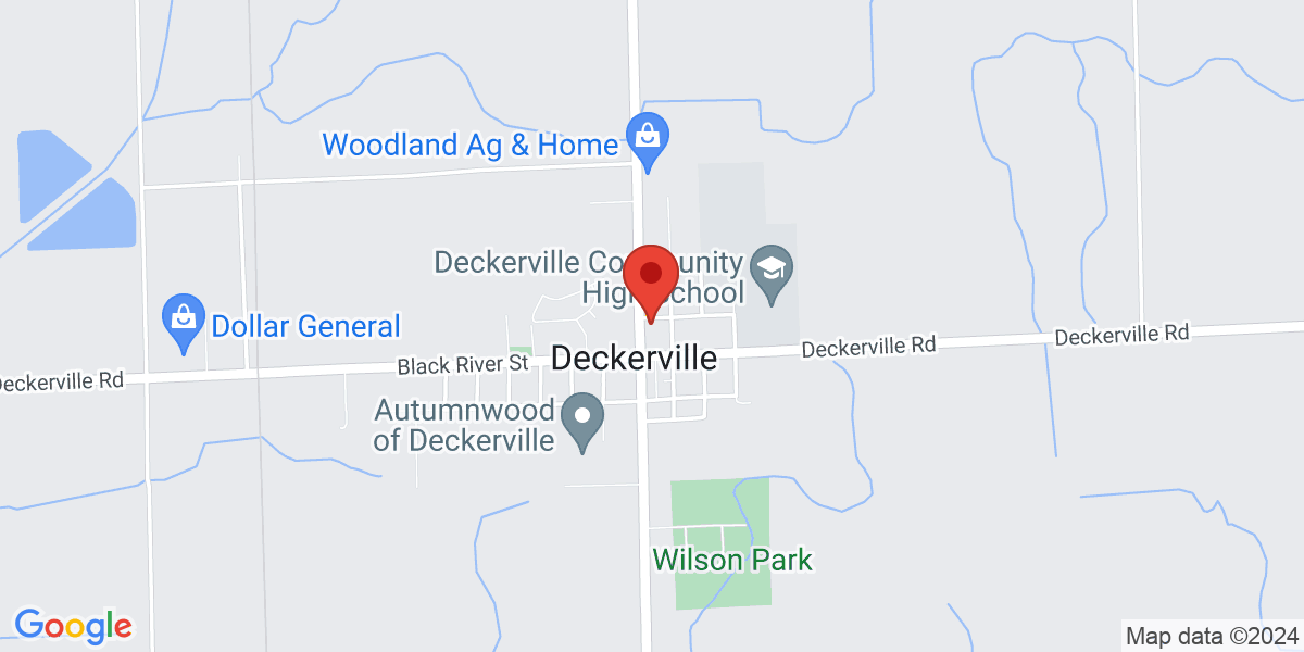 Map of Deckerville Public Library